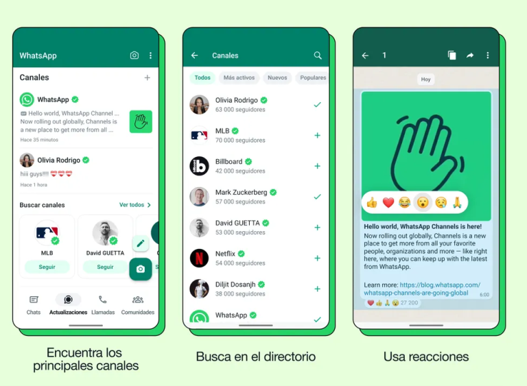 WhatsApp lanza Canales en 150 países