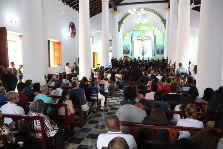 Feligresía disfrutó del Concierto Sacro desde el Santuario Diocesano Nuestra Señora del Rosario