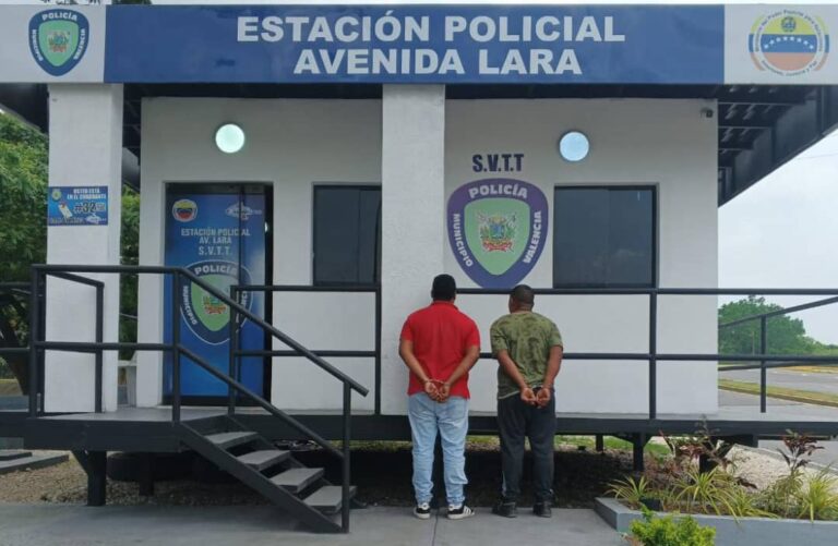 Policía Municipal de Valencia capturó a dos hombres dedicados al hurto de baterías de vehículos en Miguel Peña