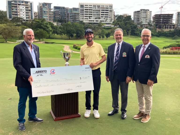 Manuel Torres conquistó la Copa JAC Motores del IV Abierto de Golf Guataparo Country Club