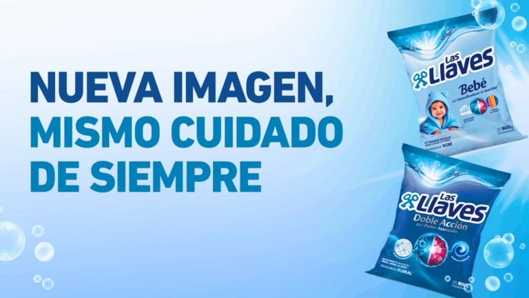 Las Llaves presenta su nueva imagen en detergentes, con el mismo cuidado de siempre