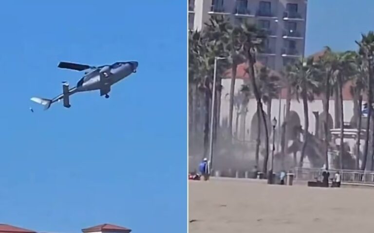 Helicóptero se estrelló en playa de Huntington Beach y dejó al menos cinco heridos