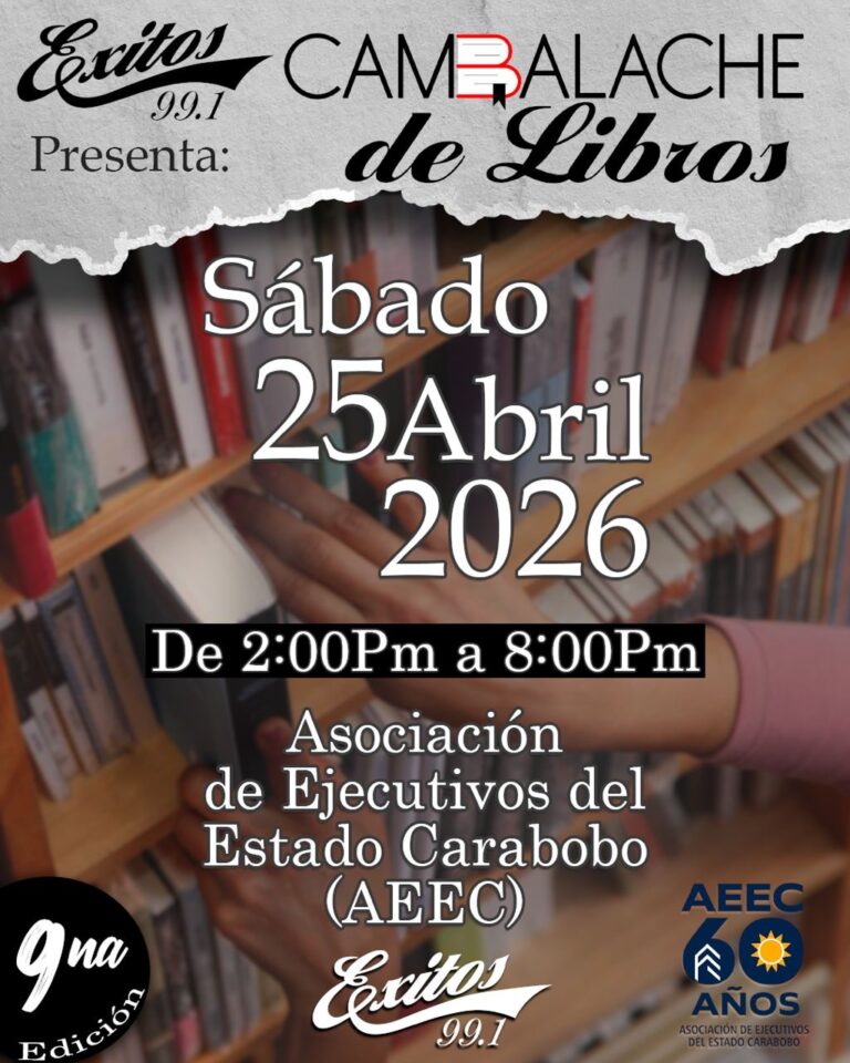 Éxitos 99.1 FM celebrará novena edición del Cambalache de Libros este 25 de abril