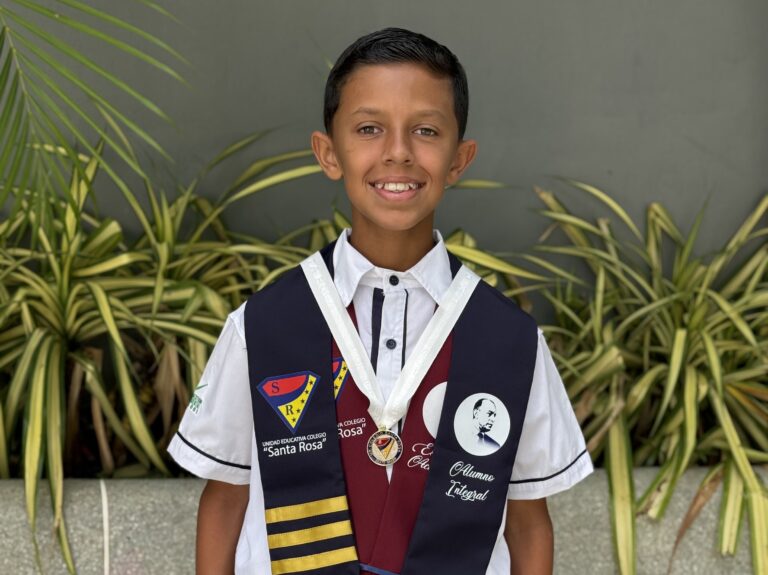 U.E Colegio Santa Rosa y Venezuela serán representados por Ángelo González en la VII Olimpiada Internacional de Matemática para Primaria en Perú