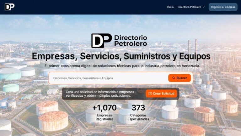 DirectorioPetrolero.com supera 1.000 empresas catalogadas y se consolida como la mayor base de datos digital del sector hidrocarburos en Venezuela
